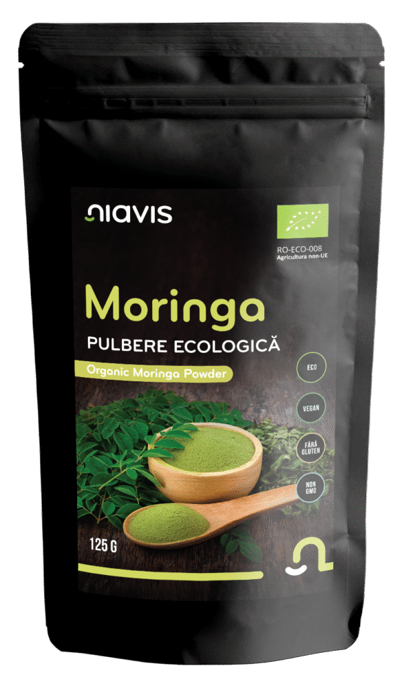 Moringa pulbere ecologică (BIO), 125gr, Niavis