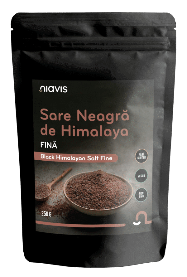 Sare neagră de Himalaya fină, 250 g, Niavis