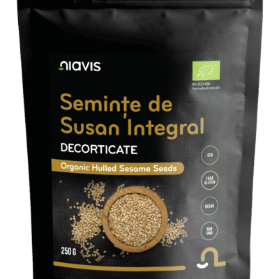 Semințe de susan integral ecologice, 250gr, Niavis