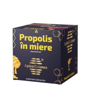 Propolis ultra in miere 12%, 100 ml, Apicol Science