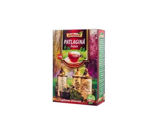 Ceai de patlagina frunze 50gr Adserv