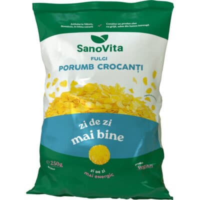 Fulgi de porumb crocanți, 250 g, Sanovita Fulgi de porumb crocanți, 250 g, Sanovita