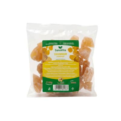 Ghimbir confiat, 100 g, Sanovita