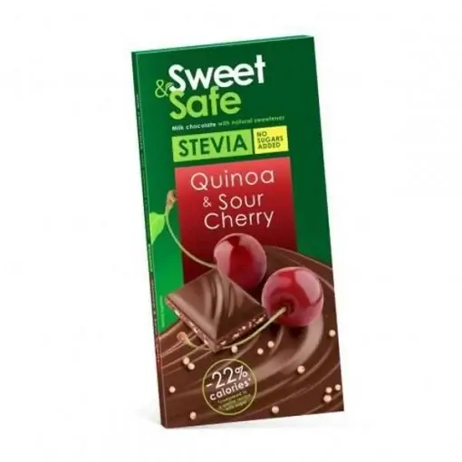 sly nutricia ciocolata lapte quinoa si visine stevie x 90g