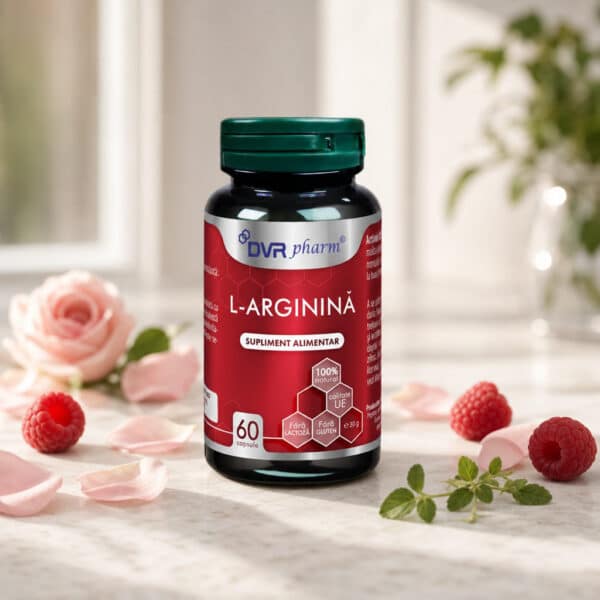 L-Arginină, 60 capsule, DVR Pharm