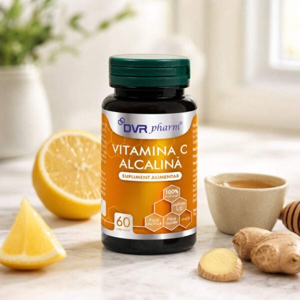 VITAMINA C ALCALINĂ – 60 capsule, DVR Pharm