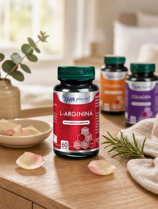 L-Arginină, 60 capsule, DVR Pharm