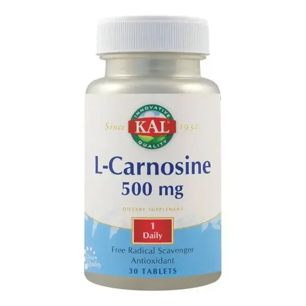 L-Carnosine 500mg, 30 tablete, Secom