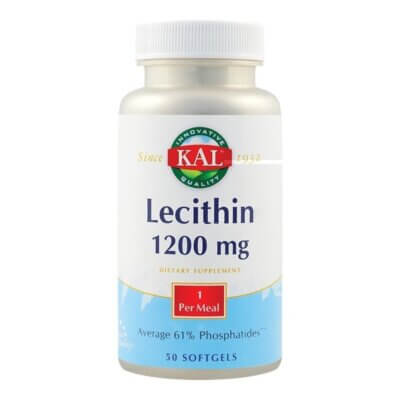 Lecithin 1200mg, 50 comprimate, KAL, Secom