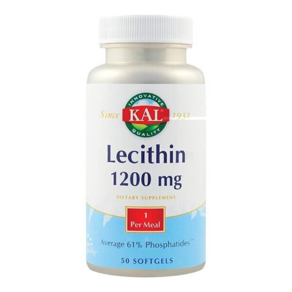 Lecithin 1200mg, 50 comprimate, KAL, Secom