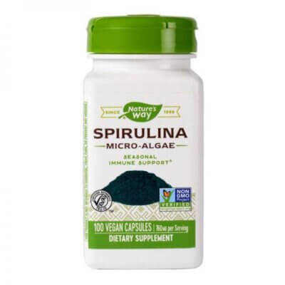 Spirulină Micro-Algae 380mg, 100 capsule, Secom