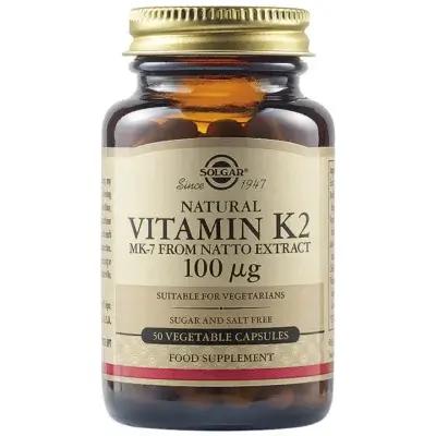 Vitamina K2 100μg, 50 capsule, Solgar