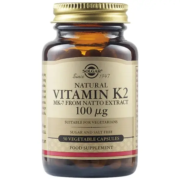 Vitamina K2 100μg, 50 capsule, Solgar