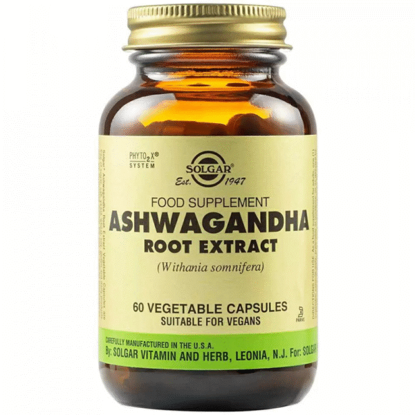 Ashwagandha Root Extract, 60 capsule vegetale moi, Solgar