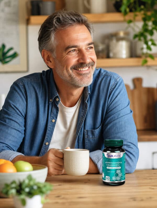 Ashwagandha + Magneziu, 60 capsule, DVR Pharm 4 Ashwagandha + Magneziu, 60 capsule, DVR Pharm