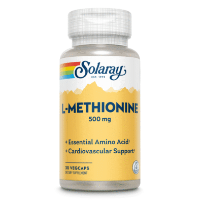 L-Methionine 500mg, 30 capsule, Solaray, Secom