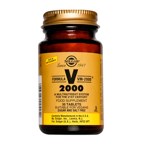 Formula VM 2000 High Multinutrient, 30 comprimate, Solgar
