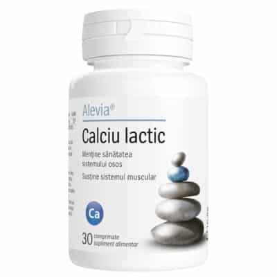 Calciu Lactic, 30 comprimate, Alevia Calciu Lactic, 30 comprimate, Alevia