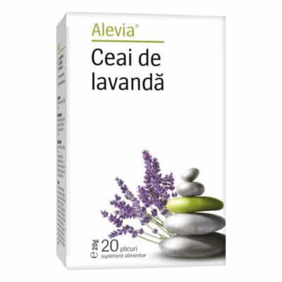 Ceai de lavandă, 20 plicuri, Alevia