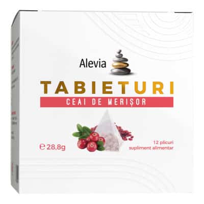 Ceai de merișoare Tabieturi, 12 plicuri, Alevia