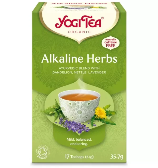 Ceai bio din plante alcaline, 17 pliculețe x 2.1g, (35.7g), Yogi Tea