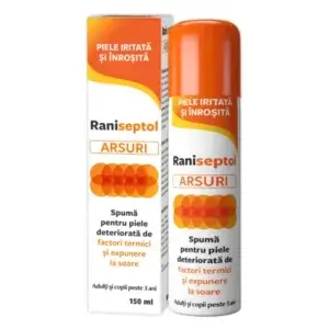 Raniseptol Arsuri spumă, 150 ml, Zdrovit