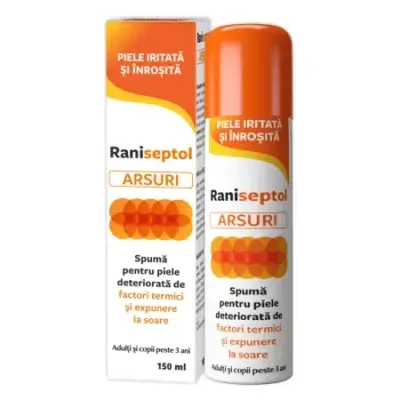 Raniseptol Arsuri spumă, 150 ml, Zdrovit