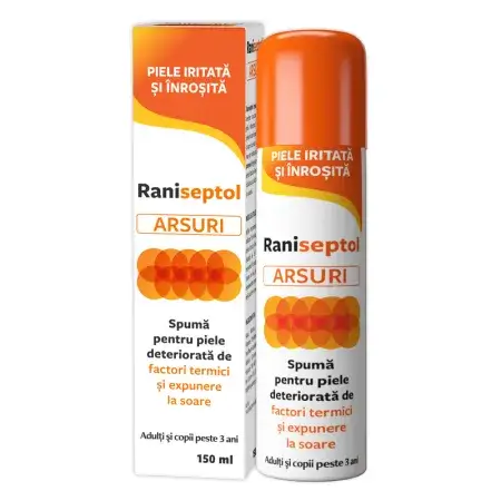 Raniseptol Arsuri spumă, 150 ml, Zdrovit