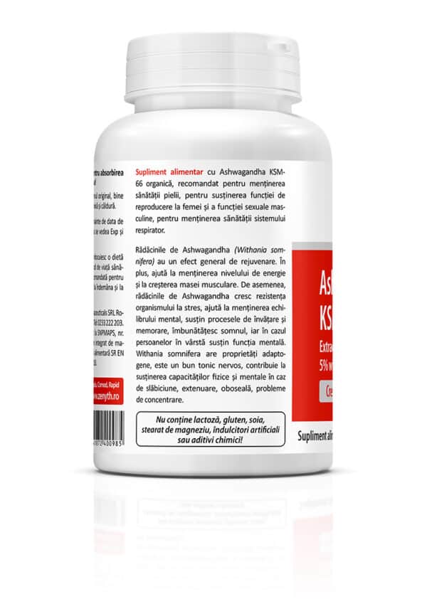 5941872400985-1 Ashwagandha KSM-66 300 mg, 60 capsule, Zenyth