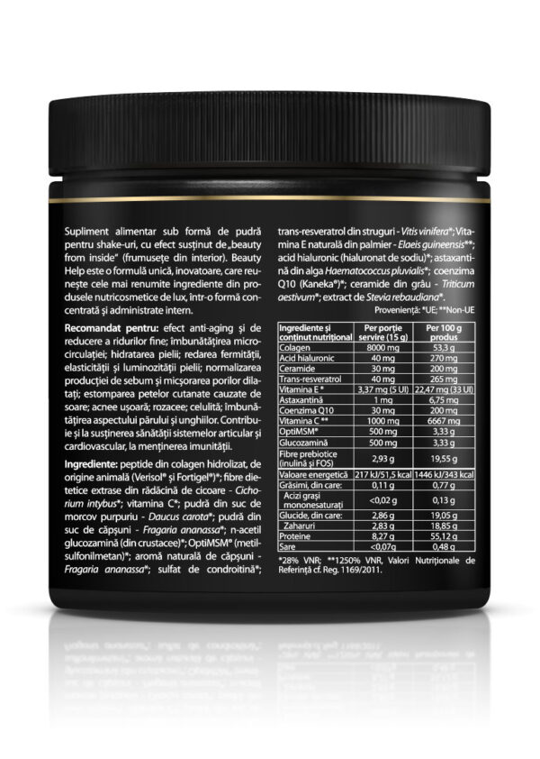 5941872401098-1 Beauty Help cu aromă de căpșuni, 300 g pulbere, Zenyth