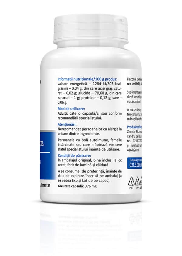 Zinc 25 Sulfat de zinc, 90 capsule, Zenyth