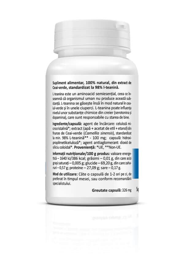 L-Teanină 100 mg, 30 capsule, Zenyth