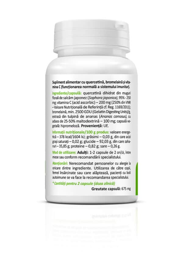 5941872402156-1 Quercetin bromelaină vitamina C, 30 capsule, Zenyth