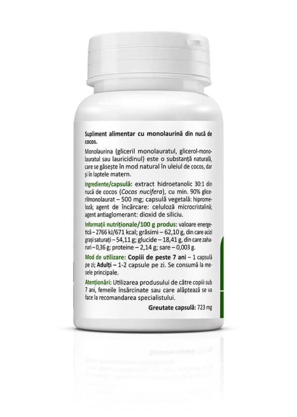 Monolaurin 500 mg, 30 capsule, Zenyth