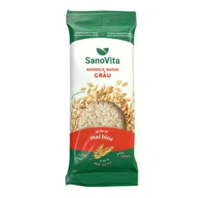 Rondele de grâu expandat, 56 g, Sanovita
