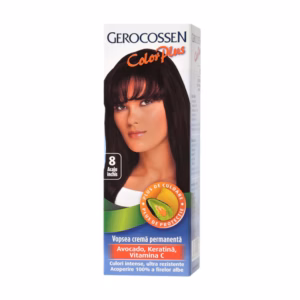 Vopsea Color Plus, nr. 8, Acaju Închis, 50 g, Gerocossen