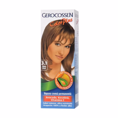 Vopsea Color Plus, nr. 3.1, Șaten irizat, 50 g, Gerocossen