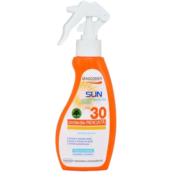 Loțiune spray pentru protecție solară SPF 30, 200 ml, Gerocossen