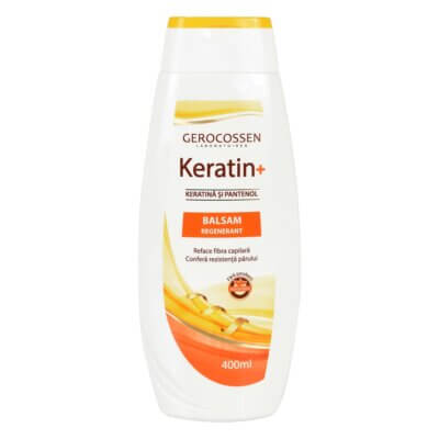 Balsam Regenerant cu Keratină și Pantenol Keratin+, 400 ml, Gerocossen