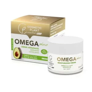 Cremă hidratantă emolientă și catifelantă Omega Plus și ulei de avocado, 50 ml, CosmeticPlant
