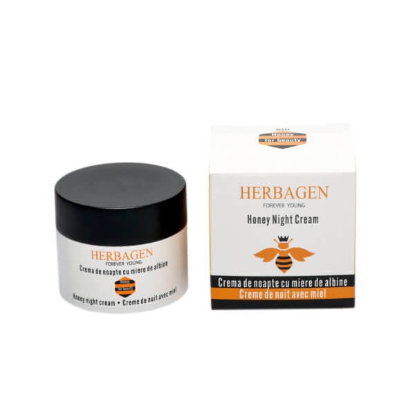 Cremă de noapte cu miere BIO de albine, 50g, Herbagen