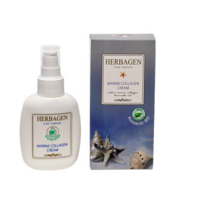 Cremă cu colagen marin și ulei de avocado BIO, 100 g, Herbagen