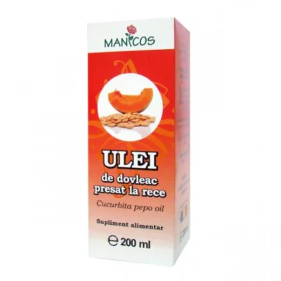 Extract uleios de dovleac presat la rece, 200 ml, Manicos