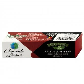 Balsam de buze nuanțator Chocolate Brown, 4.8 g, Verre de Nature