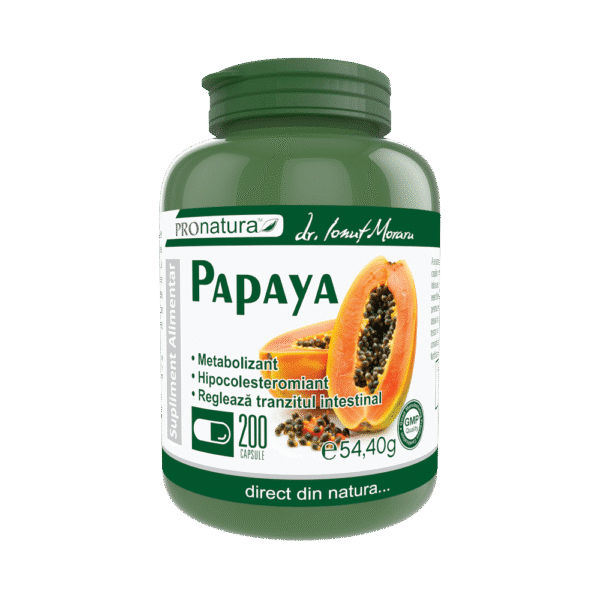 Papaya, 200 capsule, Pro Natura