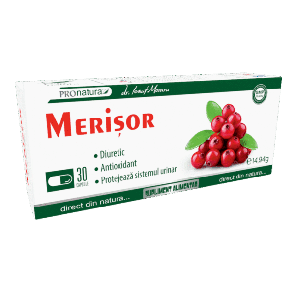 6420488009366 Merișor, 30 capsule, Pro Natura