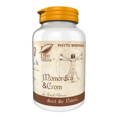 6420488015732 Momordica și Crom, 60 capsule, Pro Natura