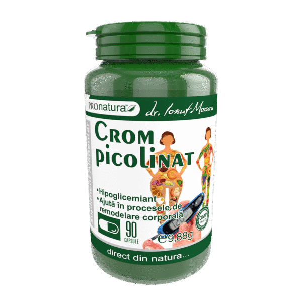 Crom picolinat, 90 capsule, Pro Natura