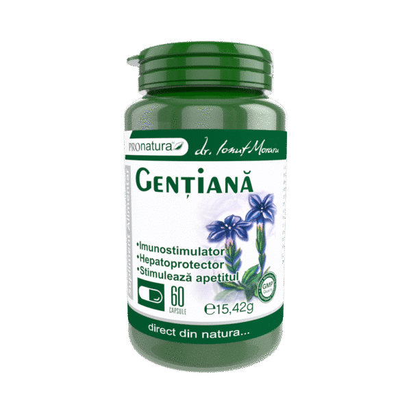 6420488015954 Gențiană, 60 capsule, Pro Natura