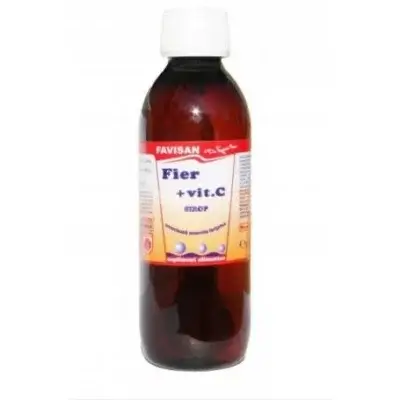 Sirop Fier + Vitamina C, 250 ml, Favisan